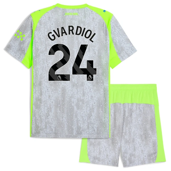 Manchester City Gvardiol 24 Fotbollströja Barn Tredje 2025/26 Manchester City Gvardiol 24 Fotbollströja Barn Tredje 2025/26