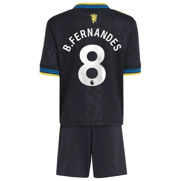Manchester United Bruno Fernandes 8 Fotbollströja Barn Tredje 2025/26 Manchester United Bruno Fernandes 8 Fotbollströja Barn Tredje 2025/26