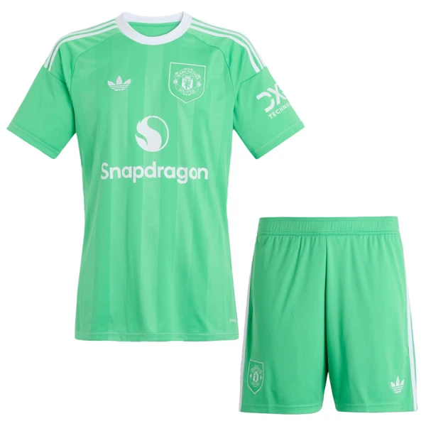 Manchester United Målvakt Fotbollströja Barn 2025/26 Grön Manchester United Målvakt Fotbollströja Barn 2025/26 Grön