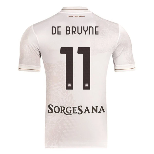 Napoli De Bruyne 11 Fotbollströja Borta 2025/26 Napoli De Bruyne 11 Fotbollströja Borta 2025/26