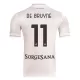 Napoli De Bruyne 11 Fotbollströja Borta 2025/26 Napoli De Bruyne 11 Fotbollströja Borta 2025/26
