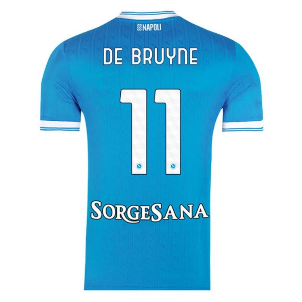 Napoli De Bruyne 11 Fotbollströja Hemma 2025/26 Napoli De Bruyne 11 Fotbollströja Hemma 2025/26
