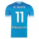 Napoli De Bruyne 11 Fotbollströja Hemma 2025/26 Napoli De Bruyne 11 Fotbollströja Hemma 2025/26