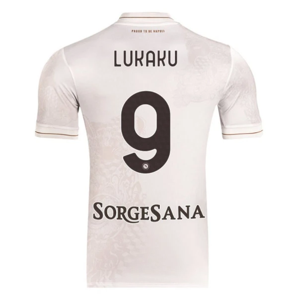 Napoli Lukaku 9 Fotbollströja Borta 2025/26 Napoli Lukaku 9 Fotbollströja Borta 2025/26