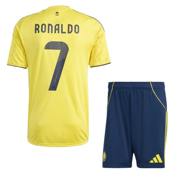 Al Nassr Ronaldo 7 Fotbollströja Barn Hemma 2025/26 Al Nassr Ronaldo 7 Fotbollströja Barn Hemma 2025/26