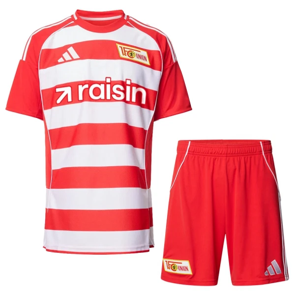 Union Berlin Fotbollströja Barn Hemma 2025/26 Union Berlin Fotbollströja Barn Hemma 2025/26