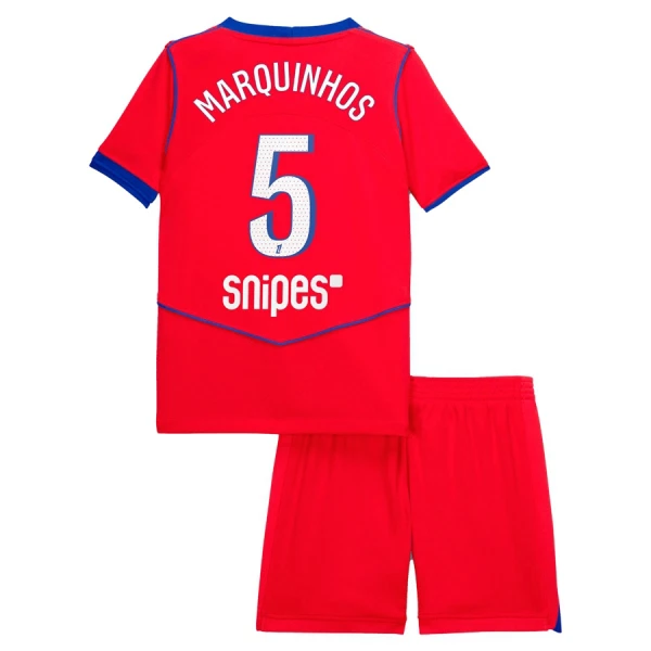 Paris Saint-Germain Marquinhos 5 Fotbollströja Barn Tredje 2025/26 Paris Saint-Germain Marquinhos 5 Fotbollströja Barn Tredje 2025/26