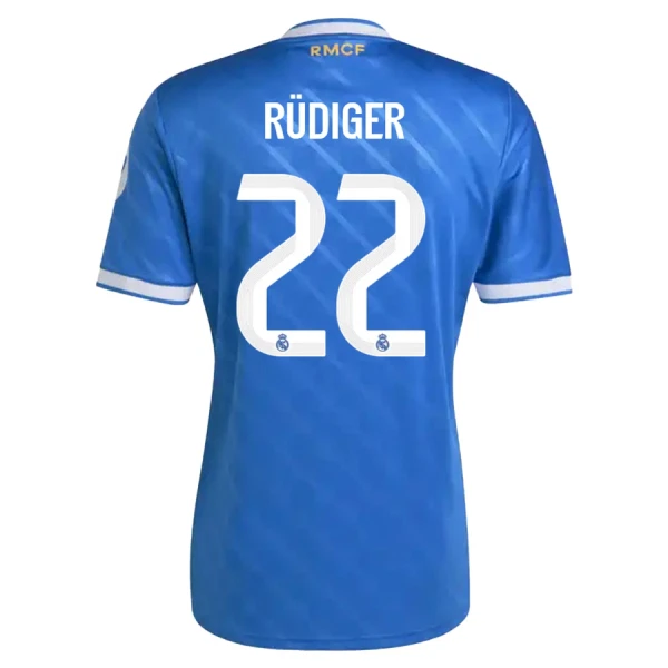 Real Madrid Rudiger 22 Fotbollströja Tredje 2025/26 Real Madrid Rudiger 22 Fotbollströja Tredje 2025/26