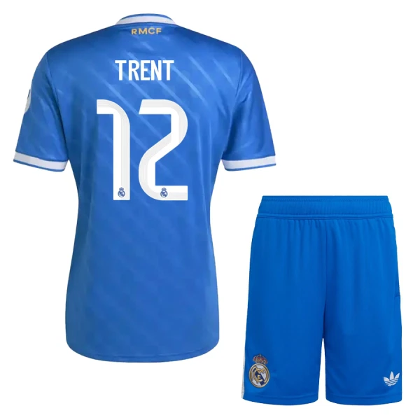 Real Madrid Trent Alexander-Arnold 12 Fotbollströja Barn Tredje 2025/26 Real Madrid Trent Alexander-Arnold 12 Fotbollströja Barn Tredje 2025/26
