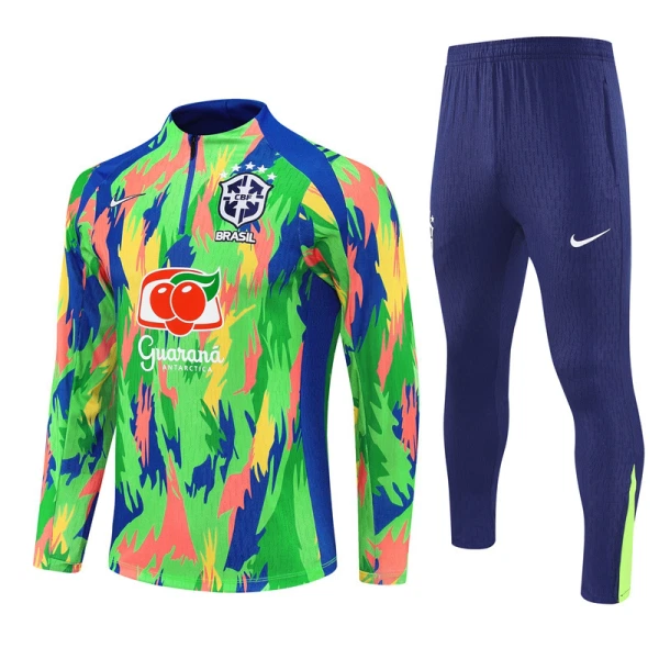 Brasilien Träningströjasats Quarter-Zip 2025/26 Grön