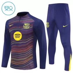 FC Barcelona Träningströjasats Quarter-Zip Barn 2025/26 Navy