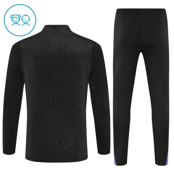 FC Barcelona Träningströjasats Quarter-Zip Barn 2025/26 Svart