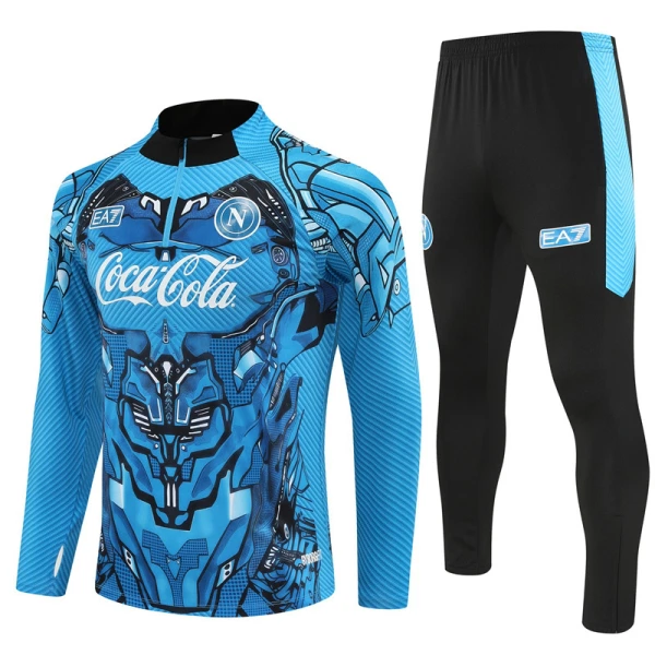 Napoli Träningströjasats Quarter-Zip 2025/26 Blå