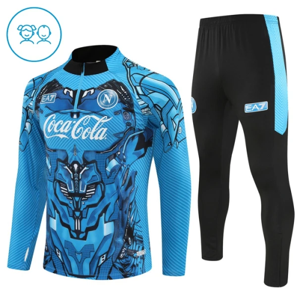 Napoli Träningströjasats Quarter-Zip Barn 2025/26 Blå
