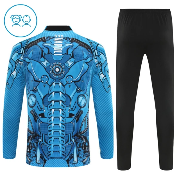 Napoli Träningströjasats Quarter-Zip Barn 2025/26 Blå