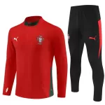 Portugal Träningströjasats Quarter-Zip 2025/26 Röd