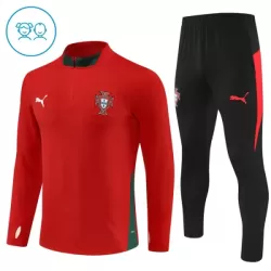 Portugal Träningströjasats Quarter-Zip Barn 2025/26 Röd Portugal Träningströjasats Quarter-Zip Barn 2025/26 Röd