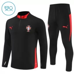 Portugal Träningströjasats Quarter-Zip Barn 2025/26 Svart Portugal Träningströjasats Quarter-Zip Barn 2025/26 Svart