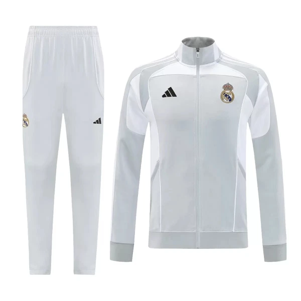 Real Madrid Träningsjacka kostymer 2025/26 Grå