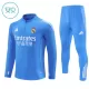 Real Madrid Träningströjasats Quarter-Zip Barn 2025/26 Blå Real Madrid Träningströjasats Quarter-Zip Barn 2025/26 Blå