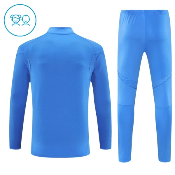 Real Madrid Träningströjasats Quarter-Zip Barn 2025/26 Blå
