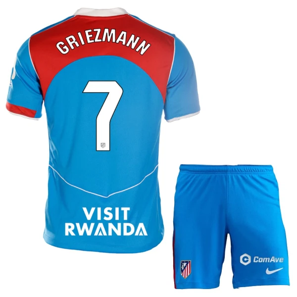 Atlético Madrid Griezmann 7 Fotbollströja Barn Tredje 2025/26