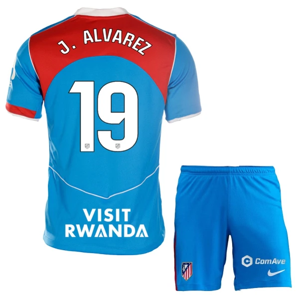 Atlético Madrid J. Alvarez 19 Fotbollströja Barn Tredje 2025/26