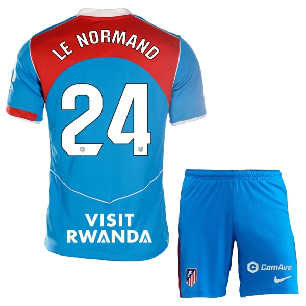 Atlético Madrid Le Normand 24 Fotbollströja Barn Tredje 2025/26