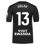 Atlético Madrid Oblak 13 Målvakt Fotbollströja 2025/26 Svart