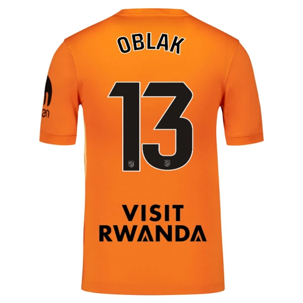 Atlético Madrid Oblak 13 Målvakt Fotbollströja Barn 2025/26 Orange