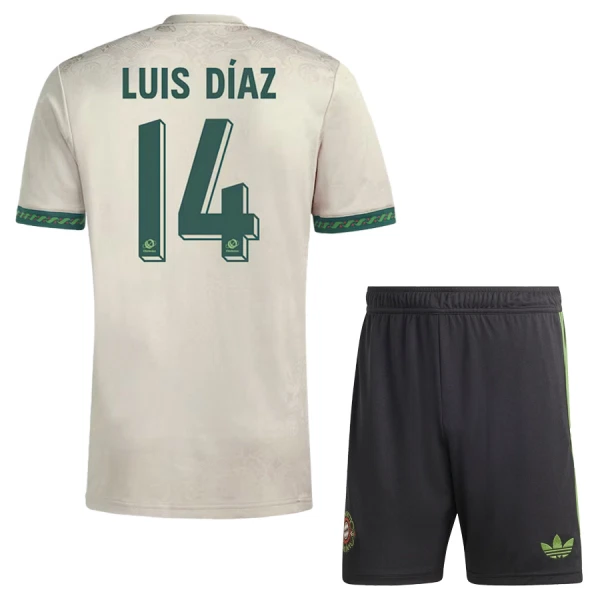 FC Bayern München Oktoberfest Luis Díaz 14 Fotbollströja Barn 2025/26