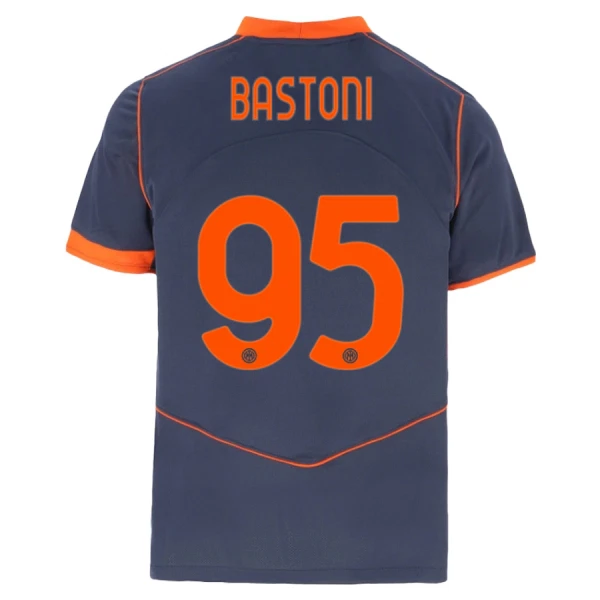 Inter Milan Bastoni 95 Fotbollströja Barn Tredje 2025/26