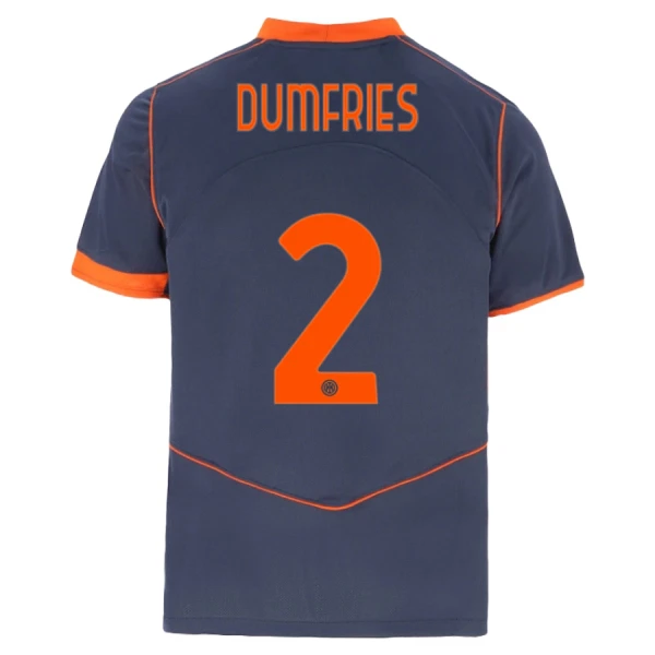 Inter Milan Dumfries 2 Fotbollströja Tredje 2025/26