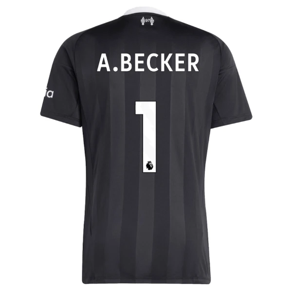 Liverpool A. Becker 1 Målvakt Fotbollströja Barn 2025/26 Svart