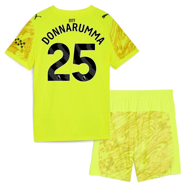 Manchester City Gianluigi Donnarumma 25 Målvakt Fotbollströja Barn 2025/26 Gul