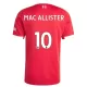 Liverpool Mac Allister 10 Fotbollströja Hemma 2025/26