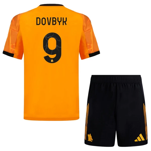 AS Roma Dovbyk 9 Fotbollströja Barn Borta 2025/26