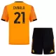 AS Roma Dybala 21 Fotbollströja Barn Borta 2025/26