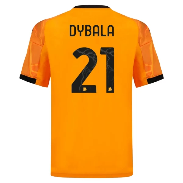AS Roma Dybala 21 Fotbollströja Barn Borta 2025/26