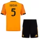 AS Roma Ndicka 5 Fotbollströja Barn Borta 2025/26
