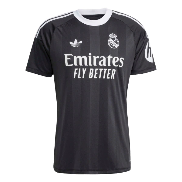 Real Madrid Courtois 1 Målvakt Fotbollströja 2025/26 Svart