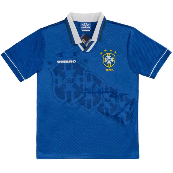 Brasilien Fotbollströja Borta Retro 1994 Brasilien Fotbollströja Borta Retro 1994