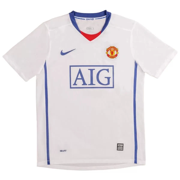 Manchester United 2008-09 Fotbollströja Borta Retro
