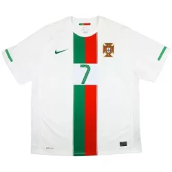 Portugal Ronaldo 7 2010 Fotbollströja Borta Retro