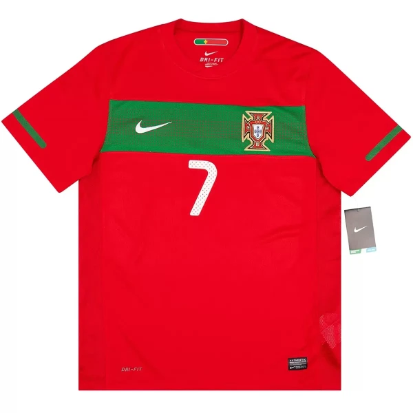Portugal Ronaldo 7 2010 Fotbollströja Hemma Retro