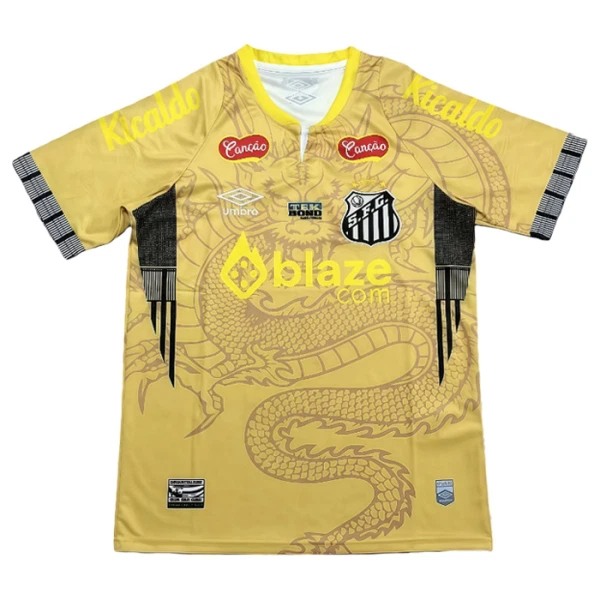 Santos FC Fotbollströja 2025/26 Dragon Gul Santos FC Fotbollströja 2025/26 Dragon Gul