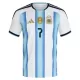 Argentina De Paul 7 Fotbollströja Barn Hemma VM 2026
