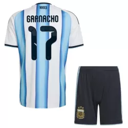 Argentina Garnacho 17 Fotbollströja Barn Hemma VM 2026