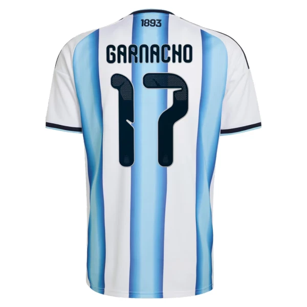 Argentina Garnacho 17 Fotbollströja Hemma VM 2026