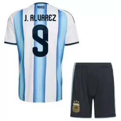 Argentina J. Alvarez 9 Fotbollströja Barn Hemma VM 2026